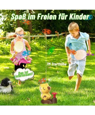 Antyingkai Flying Disc Launcher Toy - Fun Outdoor Flying Saucer Shooter for Kids Ages 3-8 - Perfect Garden Toy for Young Girls - Buy Online on GoSupps.com