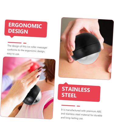 Beaupretty 3-in-1 Hand Massage Ball & Ice Facial Roller - Professional Stainless Steel Face Tool for Beauty and Fitness - Buy Online on GoSupps.com