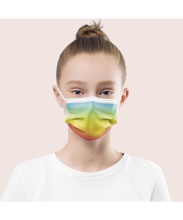 Rainbow Classic 100pc Disposable Face Masks - Small Size - Made in Germany - Breathable Triple Layer - CE Certified - 99.78% Filtration - Elastic Earloops - Buy Online on GoSupps.com