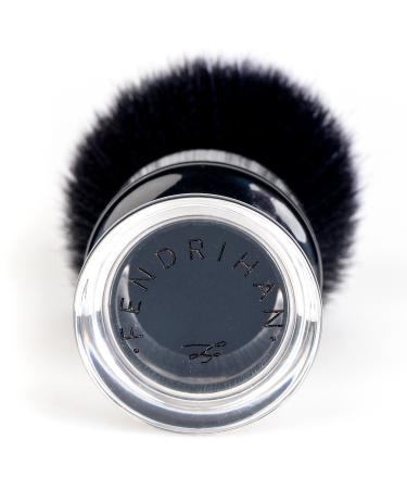 Fendrihan Black and White Synthetic Shaving Brush - Premium Two-Tone Acrylic Handle for Personal & Professional Shaving - Buy Online on GoSupps.com