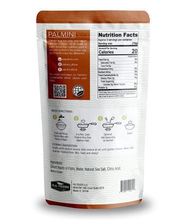 Palmini Low Carb Rice - 4g Carbs - Shark Tank Featured - Gluten Free - 12oz Pouch (Pack of 1) - Buy Online on GoSupps.com