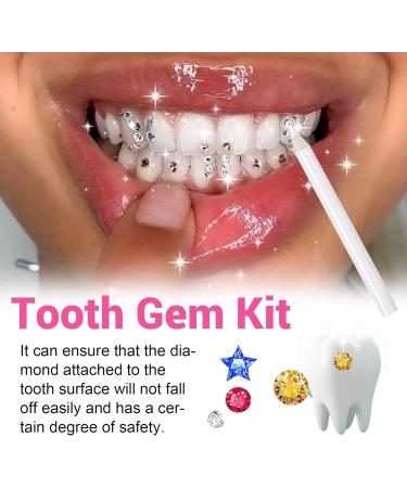 Pemarlis Colourful Tooth Jewellery Set With Glue Tooth Gem Jewellery Tooth Gem Kit Diy Tooth Gem Jewellery Tooth Gem Set Tooth Gem Set With Glue For Teeth With Rhinestones Horse Eye Drill(2) - Buy Online on GoSupps.com