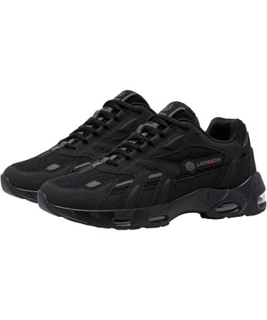 LARNMERN Men's Non-Slip Work Shoes - Fashion Sneakers for Kitchen Chef, Waterproof, Slip Resistant, Air Cushion, Size 10, Black - Buy Online on GoSupps.com
