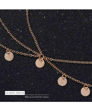 Runmi Head Chain with Zechin Tassels | Bridal Headpiece & Festival Hair Accessories for Women & Girls (Golden) - Buy Online on GoSupps.com