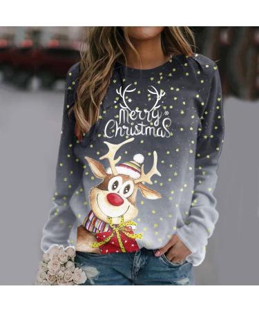 Funny Ladies Long-Sleeve Christmas Sweater Reindeer Elf & Santa Jumpers | Holiday Apparel for Women - Buy Online on GoSupps.com