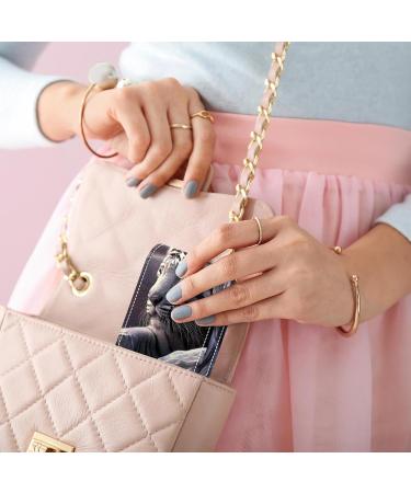 Shop Forest White Tiger Leather Lipstick Case | Mini Lipstick Organizer & Mirror - Perfect for Travel | Premium Quality Makeup Holder - Buy Online on GoSupps.com