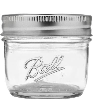 Ball Smooth Sided Canning Jars 4oz - 12 Pack | Quarter Pint Jars for Preserving - Buy Online on GoSupps.com