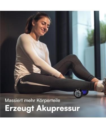 H&S Foot Massage Hedgehog Ball - Silicone Fascia Roll & Foot Roller for Stress Relief Relaxation & Massage - Blue - Buy Online on GoSupps.com