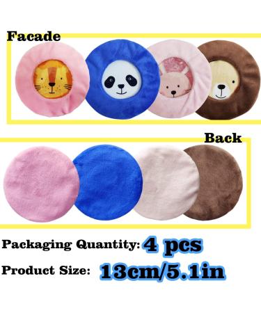 Kids Ice Pack Hot Cold Pack - 4PCS Reusable Pain Relief Set for Injuries, Wisdom Teeth, Tired Eyes & Headaches - Comfortable Fabric Cover - Size 5.1in*5.1in - Buy Online on GoSupps.com