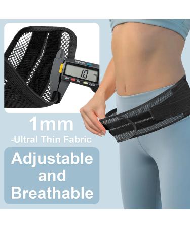 Breathable Back Brace for Men & Women - Lightweight Lumbar Support Belt for Lower Back Pain Relief - Ergonomic & Adjustable Design (M/L Medium - Buy Online on GoSupps.com