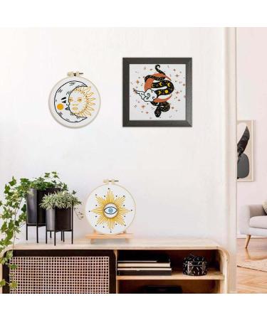 Anidaroel Embroidery Starter Kit for Adults - 3 Sets Stamped Cross Stitch Kits with Fabric, Hoops, Threads, Needles - Beginner Embroidery Set - Buy Online on GoSupps.com