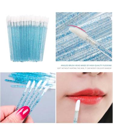 100 x Disposable Lip Brushes (Blue and Black) Disposable Lip Applicator Lip Gloss Stick Makeup Beauty Tool Set - Buy Online on GoSupps.com