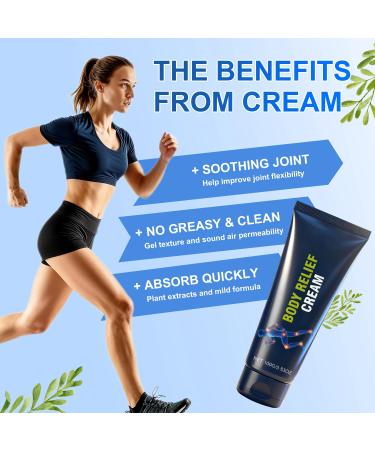 Neuropathy Body Relief Cream - Natural Joint And Muscle Comfort with Capsaicin And Arnica Fast-Absorbing Non-Greasy Formula for Feet Hands Legs Back And Waist 3.53 oz Blue 2PCS 3.53 Fl Oz (Pack of 2) Blue - Buy Online on GoSupps.com