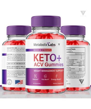 Metabolix Labs Keto ACV Gummies (3 Pack) - Advanced Weight Loss Supplement with 1000MG Apple Cider Vinegar & Folate | 180 Gummies for Optimal Metabolism - Buy Online on GoSupps.com