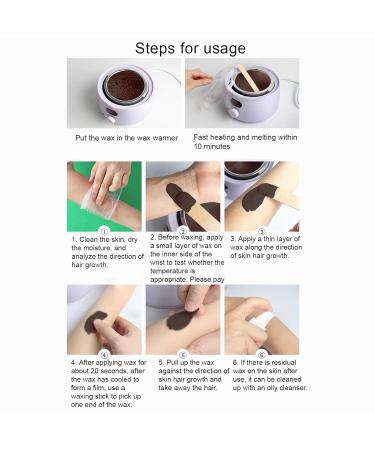 500g Hard Wax Beans for Hair Removal - Premium Solid Wax Beads for Men & Women (Brown) - Ideal for Smooth Skin | International Shipping Available - Buy Online on GoSupps.com