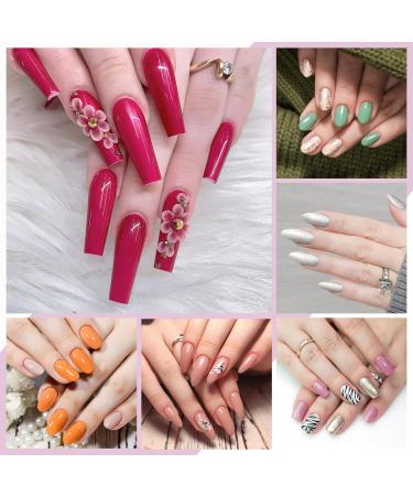 Phoenixy Gel Nail Polish Starter Kit - 12 Colors Soak Off Set with Nail Lamp, 8ml Gel Nail Kit Gift for Women - Light Coral and Blue Series - Buy Online on GoSupps.com