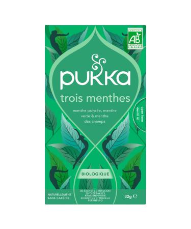 Pukka infusion trois menthes bio 20 sachets 20 Unit (Lot de 1)