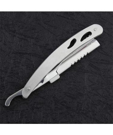 Lurrose Vintage Hairdresser Straight Razor - Interchangeable Blade Safety Razor Foldable Design Manual Grinding Tool for Men - Premium Quality Grooming Essentials - Buy Online on GoSupps.com