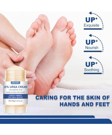 Moisture Level Urea 42% Foot Cream Cracked Heel Repair Cream for Feet And Hand Foot Cream for Cracked Heels And Dry Skin Foot Care Cream Deep Hydrating & Smooth Dull Skin Remover Foot Cream - Buy Online on GoSupps.com