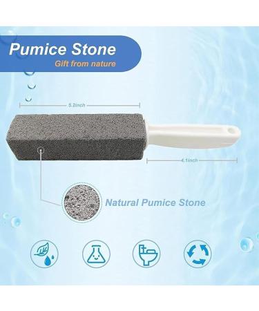 Pumice Cleaning Stone with Handle Toilet Bowl Cleaner Bathroom/Pool/Kitchen/Home Cleaning Hard Water Ring Remover(3) - Buy Online on GoSupps.com