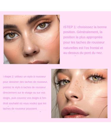  Teksome Fake Freckles - Face Spot Pen - 2-in-1 Waterproof Beauty - Fake Freckles and Eyeliner Stencils for Natural Skin Makeup - Buy Online on GoSupps.com