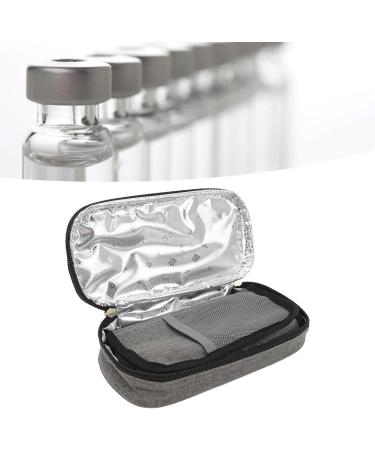 Insulin Cooler Travel Case Portable Waterproof Large Capacity Grey Good Insulation Convenient to Carry Multifunctional Design Durable and Waterproof for Insulin Pen - Buy Online on GoSupps.com