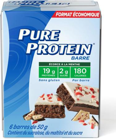 Pure Protein Bars Gluten Free Snack Bars Chocolate Salted Caramel 50 gram 6 Count Multi-colored & Bars Gluten Free Snack Bar Peppermint Bark 50 gram 6 Count - Buy Online on GoSupps.com