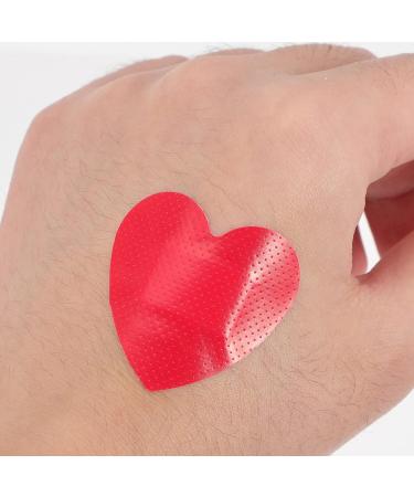 FRCOLOR 50pcs Red Heart Shaped Adhesive Bandages for Kids | First Aid Patches for Cuts & Scrapes | Ideal for School Nurses - Buy Online on GoSupps.com