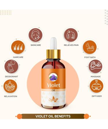 Crysalis Violet Steam Distilled100% Pure & Natural Essential Oil Uncut Undiluted Organic Standard for Skin & Hair Care Diffuser Oil Massage Oil for Footbath & Bathing Homemade DIY- 30ML with Dropper Violet 30.00 ml (Pack of 1) - Buy Online on GoSupps.com
