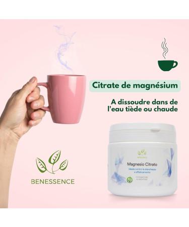 Benessence - Magnesium Citrate powder soluble - Food Integrator - 125 days integration- 500g - Buy Online on GoSupps.com