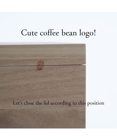 Nanairo Paulownia Wood Coffee Storage Box for 24 Ounce Coffee Beans Made in Japan - Buy Online on GoSupps.com