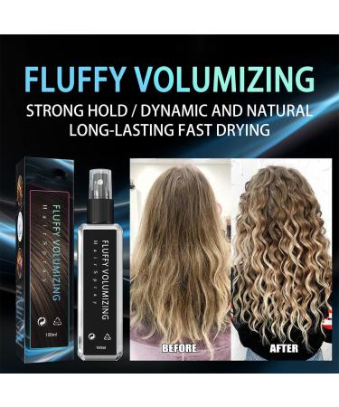 Fluffy Volumizing Hair Spray Set - Glee Ice Hair Thickener for Instant Volume | Non Greasy, Non Sticky, Long-lasting | DIY Hairstyle for All Hair Types - 2pc x 30ml - Buy Online on GoSupps.com