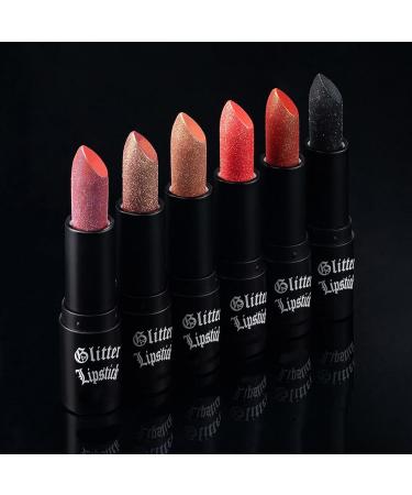  G n rique Glitter Lip Gloss - Waterproof and Smudge-Proof Lip Gloss - 6 Glitter Lipsticks for Women - Ideal for Day Parties Travel Dates - Buy Online on GoSupps.com