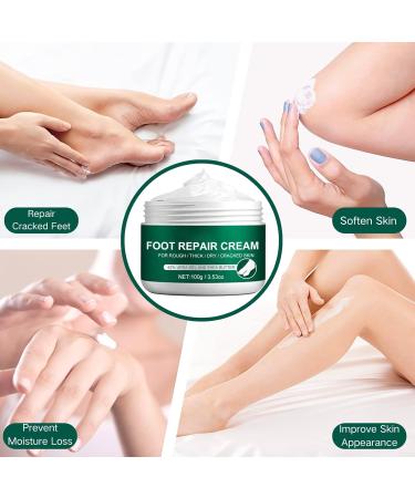 Urea 42% Foot Cream Cracked Heel Repair Cream Urea Foot Cream for Cracked Heels and Dry skin Urea Cream for Feet with Tea Tree & Aloe Vera for Deep Moisturizing Callus Remover Gel and Soften 100g - Buy Online on GoSupps.com