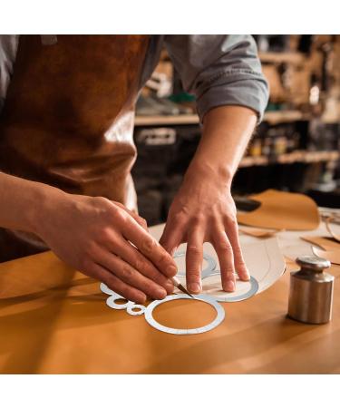 Leather Crafting Tools: Corner Cutting Ruler, Metal Circle Template, Corner Punch - DIY Leather Craft Tool (Basic Style 1 Pack) - Buy Online on GoSupps.com