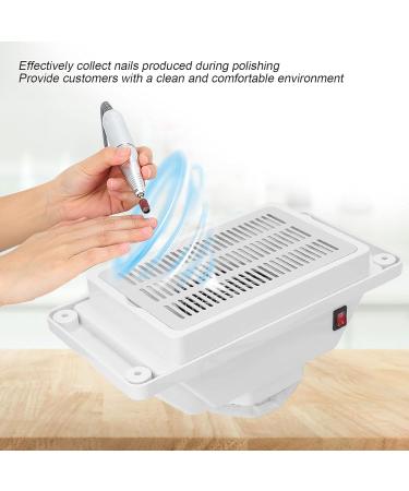 Nail Dust Collector - Professional Quiet Desk Vacuum Cleaner for Nail Art with Electric Fan Filter (UK Plug) - Buy Online on GoSupps.com