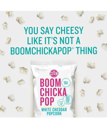 Buy Angieâ€™s BOOMCHICKAPOP White Cheddar Popcorn 4.5 oz - Pack of 4 | Delicious Snack - Buy Online on GoSupps.com