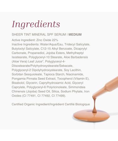Mineral Fusion Face Serum, Sheer Tint Mineral SPF Serum, 1 Fl Oz, Tan, Tinted Broad Spectrum SPF 50 Mineral Sunscreen, Sheer Coverage, Lightweight & Dewy Finish for Glowing, Protected Skin - Buy Online on GoSupps.com