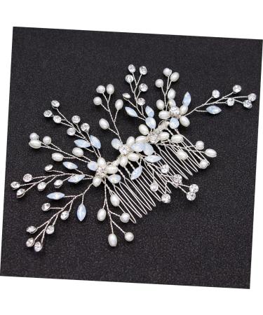 FRCOLOR 1pc Hair Comb Wedding Hair Accessories for Pearl Hair Accessories Hair Clip Wedding Headwear Jewelry Crystal Side Comb Bride Headpieces for Wedding Rhinestones Miss Diamond Alloy - Buy Online on GoSupps.com