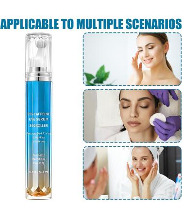  WJnflQN Anti-Dark Circles Eye Cream | 15ml Firming Moisturizing | Roller Under Eye Moisturizing Massage Women Daily Care - Buy Online on GoSupps.com