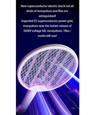 Electric Fly Swatter Foldable Rechargeable Mosquito Swatter Dual Handheld and Automatic Swatting Mode 3000V Powerful Instant Mosquito Swat Indoor Outdoor Camping Mosquito Swatters - Buy Online on GoSupps.com