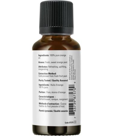 Now Orange Oil Liquid 30ml - Buy Online on GoSupps.com