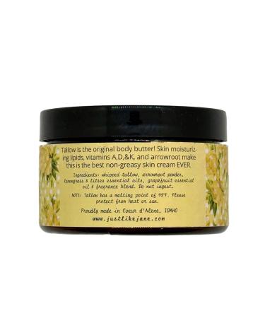 Just Like Jane Skin Support Tallow Whip with Arrowroot - 3 oz. Scent: Citrus Blend - Buy Online on GoSupps.com