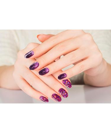 Townley Girl 96 Pcs Stick on Nails Set | Glitter-Glamup & Metallic Press- On Nail Sets for Girls | Self-Adhesive Artificial Nails Pink - Buy Online on GoSupps.com