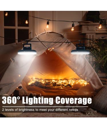 XTAUTO Portable Camping Fan with LED Lantern - USB Rechargeable, Waterproof, 2-Pack - Buy Online on GoSupps.com
