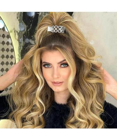 HAIMEIKANG 3 Pcs Metal Pearl & Rhinestone Hair Claw Clips for High Ponytail - Cute Hair Accessories for Women with Thick Long Hair - Buy Online on GoSupps.com