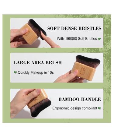 BS-MALL Self Tanning Body Brush Set | Eco-Friendly Bamboo Handles Ultra-Soft Bristles | Perfect for Face & Body Application | Travel-Friendly Makeup Brushes - Buy Online on GoSupps.com