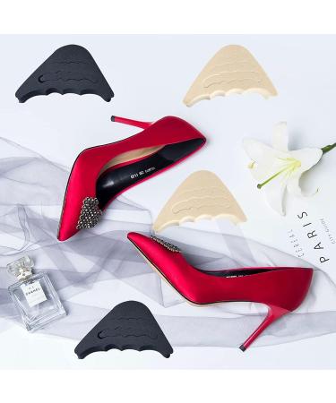 Adjustable Toe Filler Inserts 4 Pairs - Reusable Shoe Fillers for Men & Women - Black + Beige - Buy Online on GoSupps.com