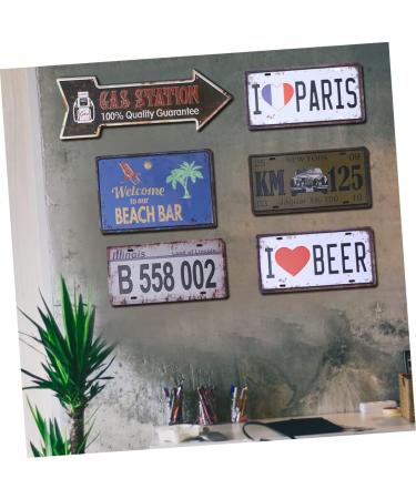 Levemolo Emblems Outdoor Decorations for Patio Beer Signs Bar Signs Tin Signs The Sign Iron Painting Vintage As Shown medium - Buy Online on GoSupps.com