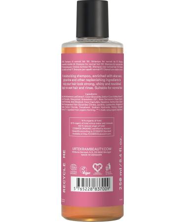 Urtekram Shampoo - Rose - Normal Hair - 250 ml Vegan Organic Moisturizing Natural Origin - Buy Online on GoSupps.com